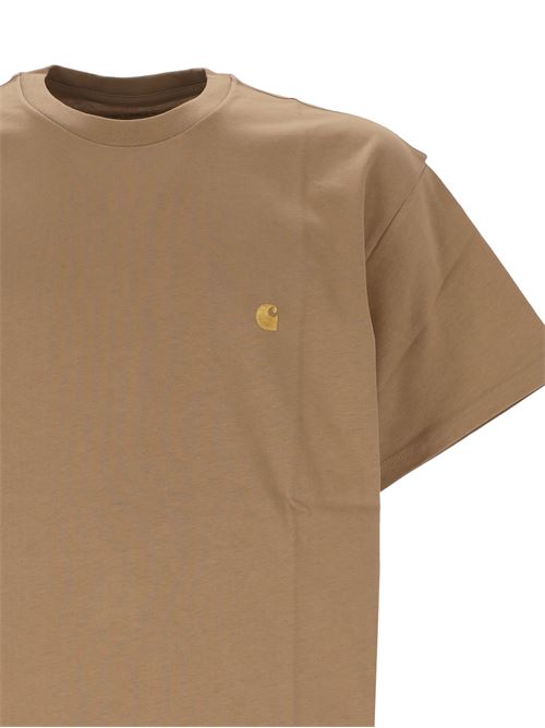 S/S Chase T-Shirt CARHARTT WIP | I0263912GQXXPEANUT/GOLD